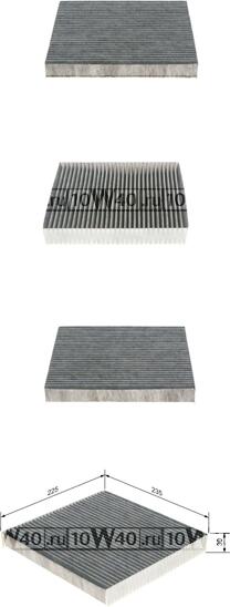 фильтр салона угольный\ honda accord 2.0-2.4 03> / cr-v 2.0-2.2. 07>