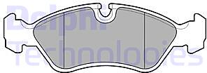 Колодки тормозные DAEWOO ESPERO/CHEVROLET LANOS 1.6 16V R14" передние