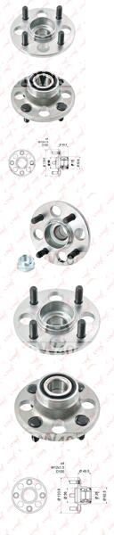 ступица задняя в сборе без abs honda civic v-vi 1.3-1.6 91-01 / logo 1.3 99-02