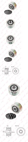 муфта свободного хода генератора citroen berlingo(mf / b9) 1.6d-2.0d 98> / c2 1.4d-1.6d 03> / c3 I 1