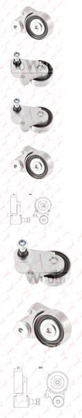ролик натяжной / грм mitsubishi outlander / airtrek II 3.0 06-12 / pajero sport II 3.0 08>