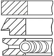 Кольца поршневые BMW 5(E39) STD D 84mm(компл.)