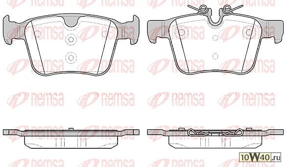 1516.40 колодки дисковые задние\ land rover discovery sport 2.0 / 2.2i / d 14>