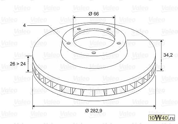 диск тормозной передний\citroen c5, peugeot 307 1.4-2.0hdi 00>