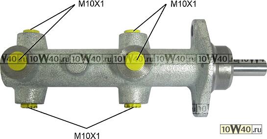 Цилиндр тормозной главный AUDI, VOLKSWAGEN 50, 80, COUPE, CADDY PICK-UP, DERBY, GOLF, GOLF CABRIO, JETTA, PASSAT, POLO, SANTANA, SCIROCCO