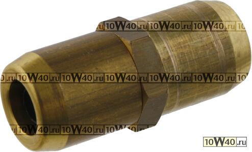 Соединитель пластиковых трубок (латунь) D=12 mm