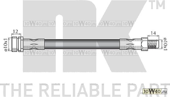 шланг тормозной volvo v50 s40 04-