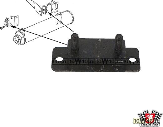 Крепеж глушителя VW T3