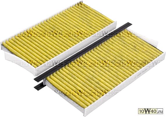 Фильтр салона к-кт 2 шт. /угольный с антибактериальным действием/