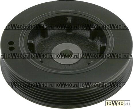 Код оригинала: 8200545437, <BR>Шкив к/вала RENAULT Clio II/Laguna/KANGOO 1,9D  96-> 8200386445/7700112999