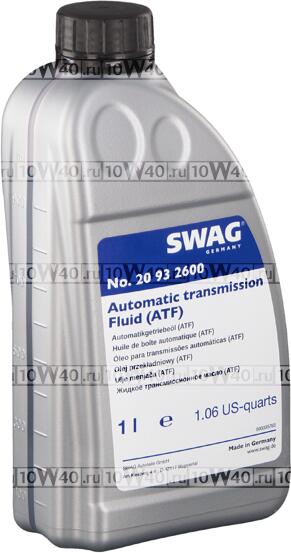 масло трансмиссионное atf swag 1л.
