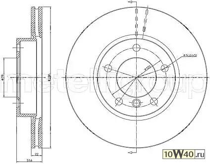 диск тормозной передний\ bmw e36 / e46 1.8-2.5d m42-m52 91>