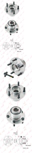 Ступица передняя в сборе (с ABS) подходит для FORD Focus II 1.4-2.5 04 / C-Max 1.6-2.0D 07 WH-1215