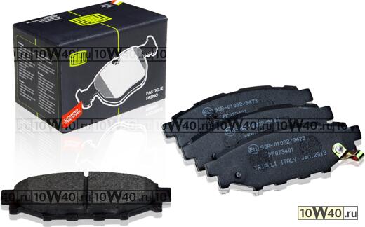 колодки торм. для а / м subaru forester (08-) диск. зад. (pf 073401)