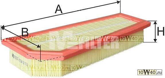 фильтр воздушный\ mb 204 1.8 / 2.5 07> / w212 2.0 / 2.0 09>