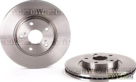 Код оригинала: 435120F010 / 4351205080, <BR>диск торм. пер.  Toyota Avensis 2.2D-D4/D-CAT 16V 05>