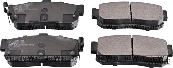 Колодки тормозные дисковые NISSAN: ALMERA I 1.4, 1.4 GX, LX, 1.6, 1.6 SLX, 2.0 D 95-00, ALMERA I Hatchback 1.4, 1.4 S, GX, LX, 1.6, 1.6 SR, SLX, 2.0 D, 2.0 GTi 95-00