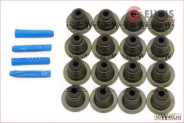 Маслосъемные колпачки /18 x 22,6 x 5/9 mm./ (К-кт из 16-ти шт.)