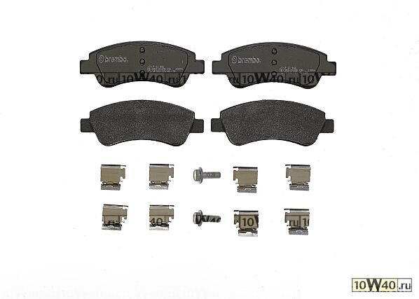 Колодки тормозные дисковые передн CITROEN: C2 03-, C3 02-, C3 II 09-, C3 Picasso 09-, C4 04-, C4 куп