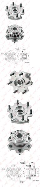 СТУПИЦА КОЛЕСА ЗАД В СБОРЕ MITSUBISHI PAJERO IV(V9) 3.2D-3.8 07