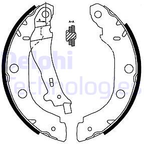 колодки барабанные  Nissan Primera, Renault Kangoo 1.2-2.0TD 96-02