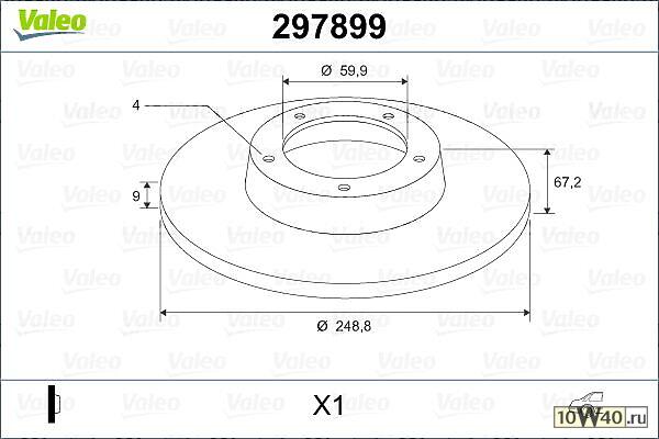 диск тормозной задний\ citroen c4, peugeot 307 1.4-2.0 / 2.0hdi 00>