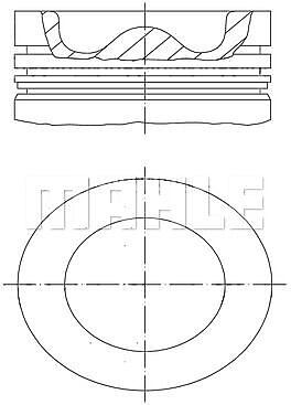 поршень r6 d131\volvo d12c