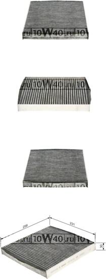 фильтр салона угольный\ opel astra / zafira 98>