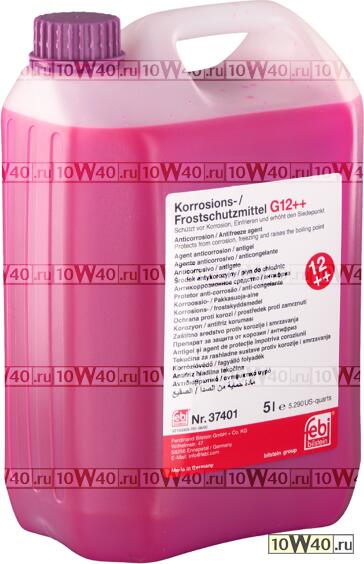 АНТИФРИЗ СИРЕНЕВЫЙ 37401 КОНЦЕНТРАТ 5L  VW G12++