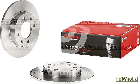 диск тормозной задний  Citroen Xsara, Peugeot 307 1.4-2.0HDi 01>