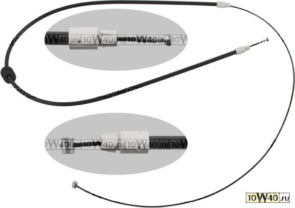 Трос привода стояночной тормозной системы MB VIANO(W639) 2462мм