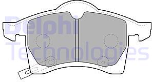 Колодки тормозные OPEL ASTRA G 1.8-2.2 16v/ZAFIRA A/B 1.6/1.8 передние