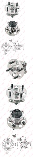 к-кт подшипник ступицы задней со ступицей с abs\ toyota yaris ksp90 / nlp90 / scp90 05>