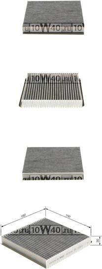 фильтр салона с активированным углем r2568