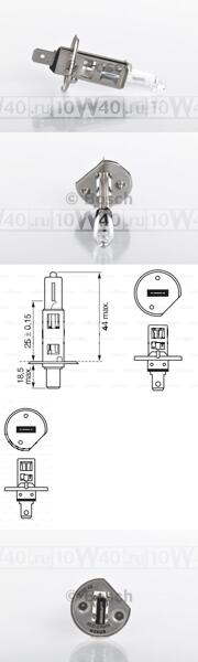 лампа 12v 55w h1 plus 50 (блистер 1шт)