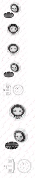 ролик натяжной / приводной audi a4 2.5d 97-06 / a6 2.5d 97-05 / a8 2.5d 97-02 / allroad 2.5d 00-05