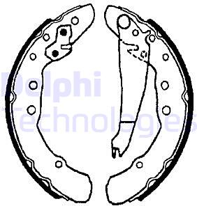 колодки барабанные  Audi 100 2.0/2.0D 84-90, VW Passat 88-96