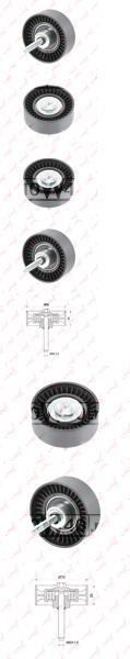 РОЛИК НАПРАВЛЯЮЩИЙ / ПРИВОДНОЙ FORD MONDEO III-IV 1.8-2.0 00-15 / GALAXY/S-MAX 2.0-2.3 06-15, VOLVO S80 II 2.0-2.0D 08