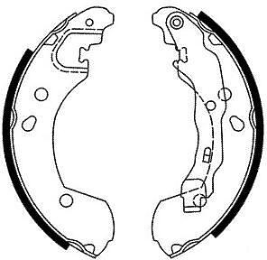 колодки барабанные nissan micra,note 03=>