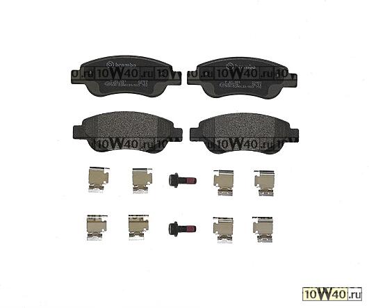 КОЛОДКИ ТОРМОЗНЫЕ ДИСКОВЫЕ К-Т, CITROEN C1 (PM, PN) 06/05-09/14 / CITROEN C1 II (PA, PS) 04/14- / PEUGEOT 107 06/05- / PEUGEOT 108 05/14- / TOYOTA AYGO (B1) 02/05-05/14 / TOYOTA AYGO (B4) 05/14-