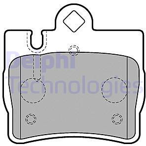 Колодки тормозные MERCEDES W220 S320-S600 98>05/C215 AMG задние