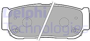 Колодки торм.зад.
