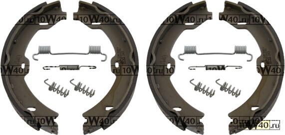 КОЛОДКИ РУЧНИКА MER W221/C216 05- (С РЕМК-КТОМ ПРУЖИНОК)