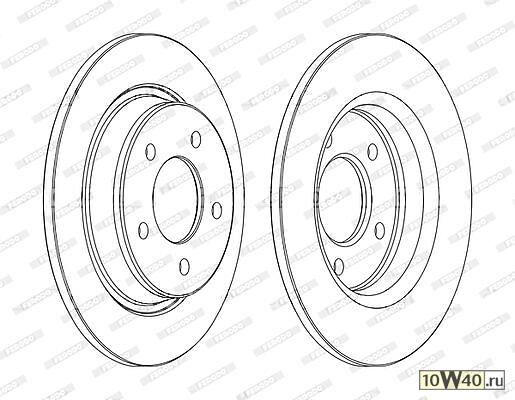 диск торм. зад. mazda 3 2.0 (bk, bl), 5 (cr, cw)