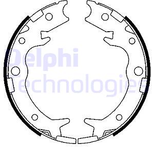 колодки барабанные ручника  Honda Accord/CR-V/Stream 01>
