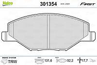Колодки тормозные дисковые перед SKODA FABIA 06-14, RAPID 1.2-1.6 12-, VW POLO 1.6 10-