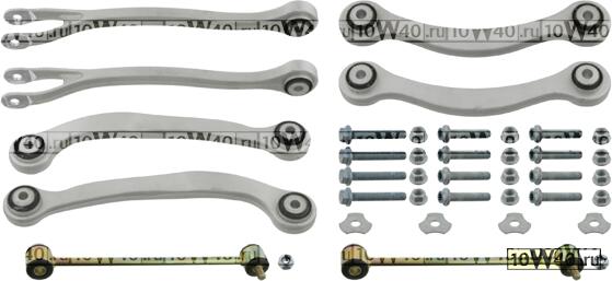 к-кт рычагов задней подвески со стаб. с болтами\ mb w211 2.0-5.5 / 2.0-4.0cdi 02>