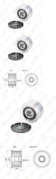муфта свободного хода генератора citroen jumper 3.0d 06> fiat ducato 3.0d 06> iveco daily IIi-vi 3
