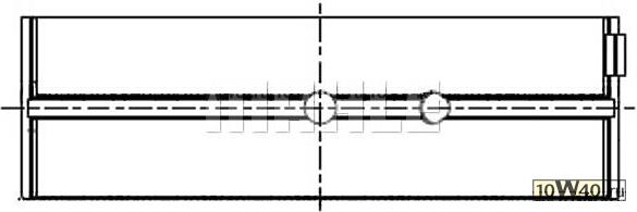 вкладыши коренные пара 0.25 hl \scania p / r / t / 4-ser.dc11 / dc12 / dsc12 / dt12