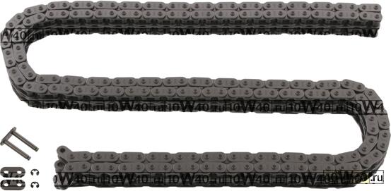 Код оригинала: 0009977594, <BR>Цепь привода Р/вала MB W126 3.5…4.2L all mot.116 ->91 (see OE) (2ряд)